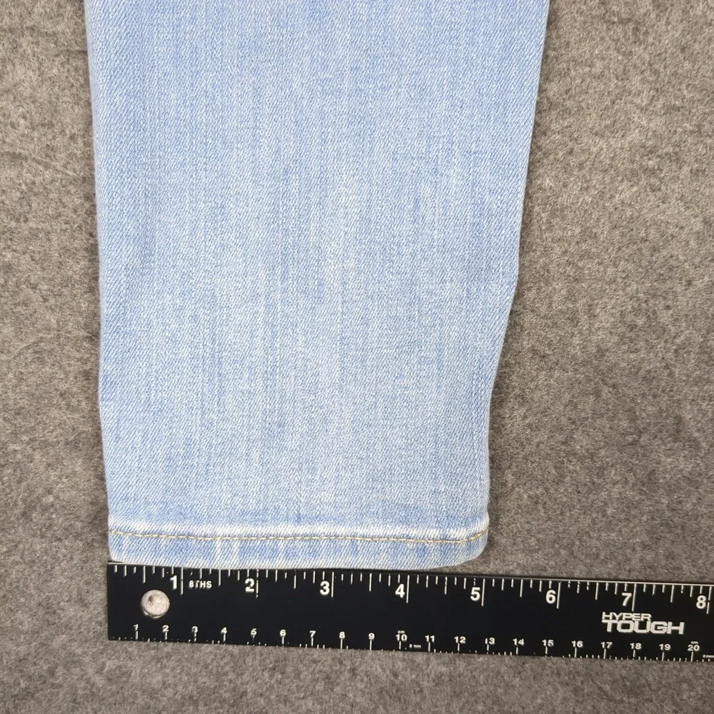 J.Crew Womens High Rise Skinny‎ Jeans Light Wash Button Fly Size 25 Blue Denim